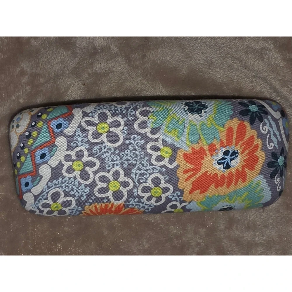 Vera Bradley Floral Hard Shell Eyeglass Case Boho Eyewear Case